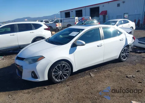 2015 Toyota Corolla S Plus из США, поврежденный, VIN 2T1BURHE0FC401418